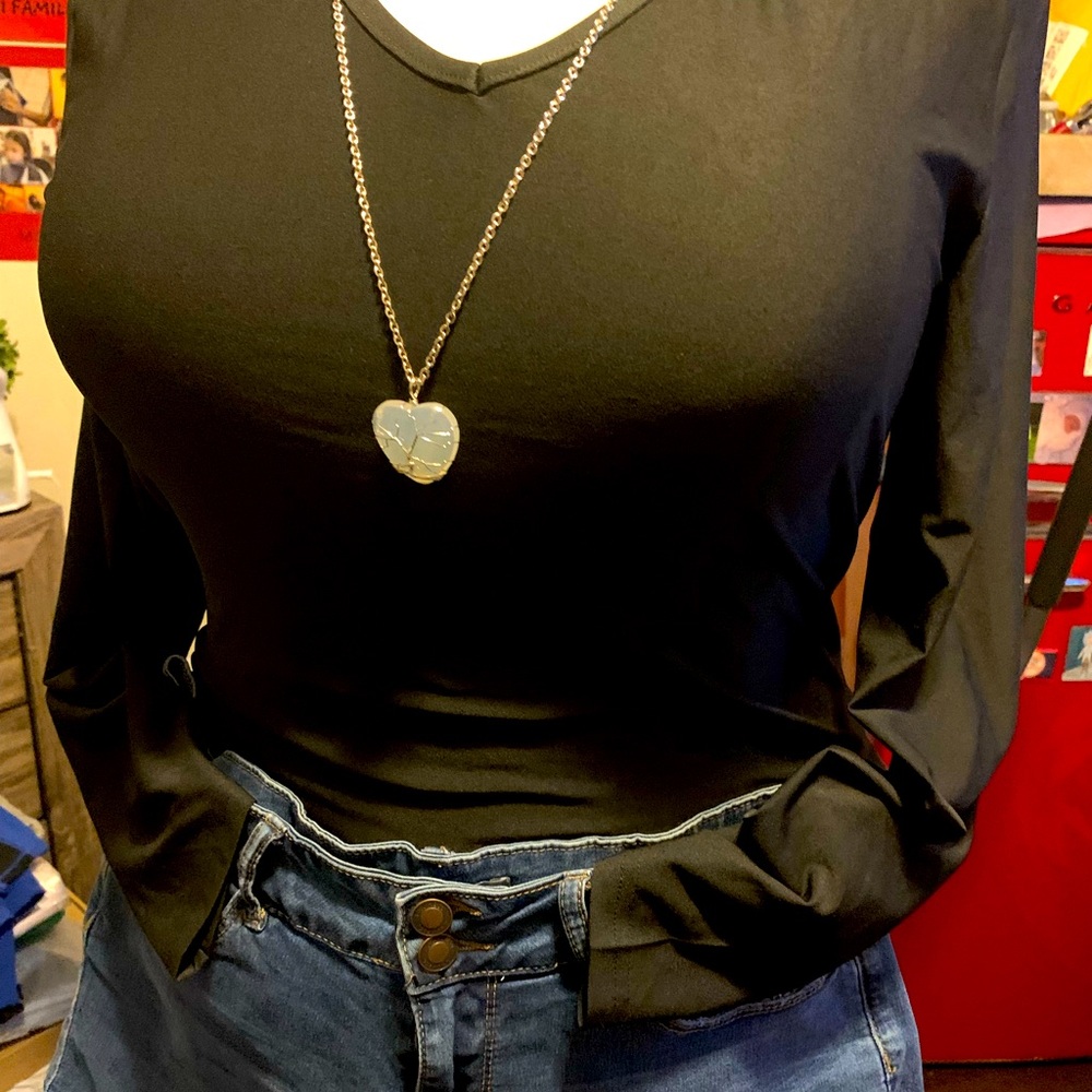 Lace Back Top & Open Back Black Bodysuit 2XL